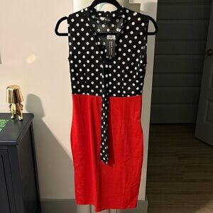 Polka Dot Red Dress